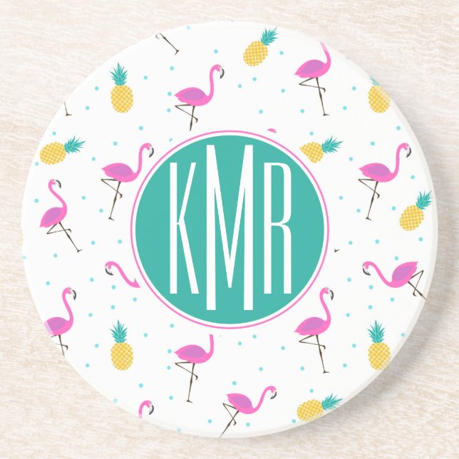 Monogram för neonFlamingos | Underlägg (Framsidan)