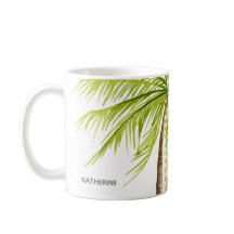 Monogram för palmträdöstrand