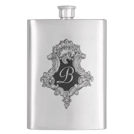 Monogram för Personlig - initialt Fickplunta