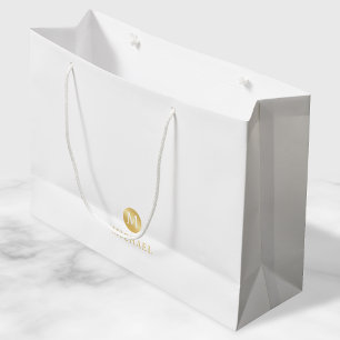 Monogram för Personligen Luxury White och Guld