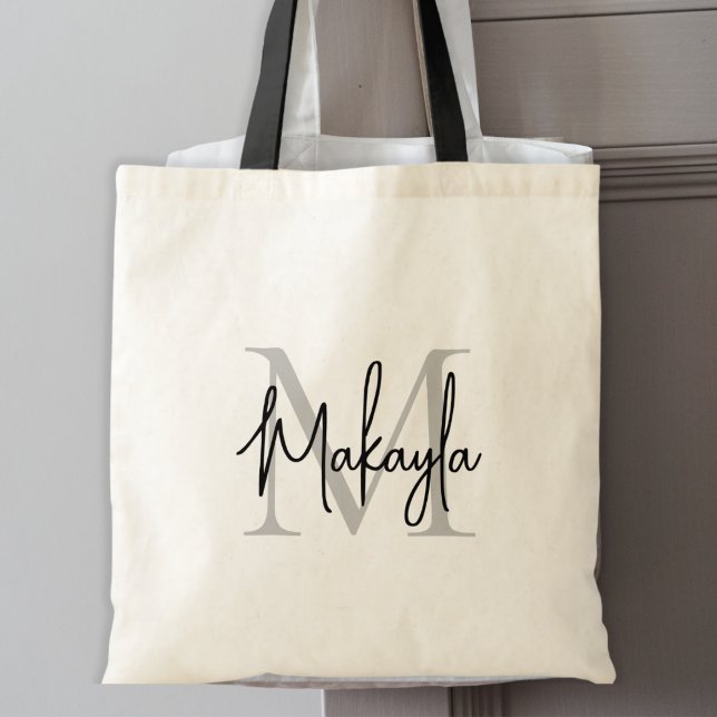 Monogram för personligens Elegant Tygkasse (Skapare uppladdad)
