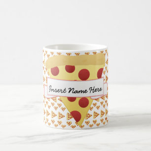 Monogram för Pizzaälskareanpassade Kaffemugg