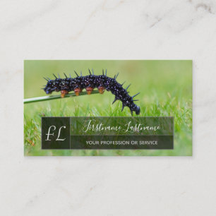 Monogram för rektangulär älskare-grått med vattenp visitkort