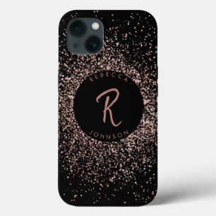 Monogram för ro Rosa Guld och svart