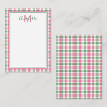 Monogram för Rosa och Grönt av vallmo