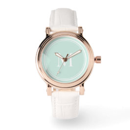 Monogram för rundcirkel för elegant armbandsur
