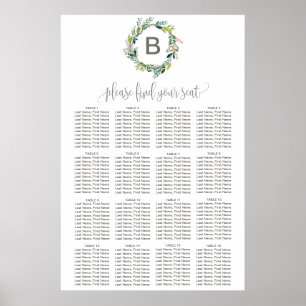 Monogram för samlingssätesdiagram för utandning poster