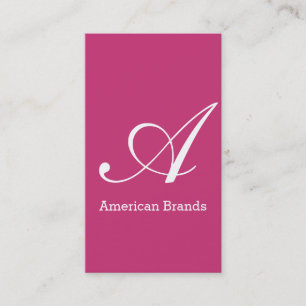 Monogram för serietyp (ändring 3) visitkort