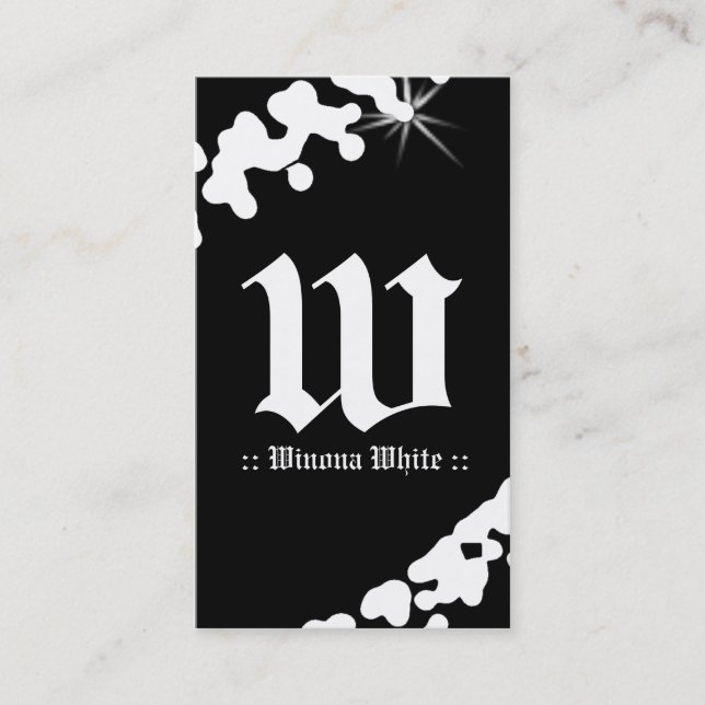 MONOGRAM för SKYMT 311-WHITE Visitkort (Framsida)