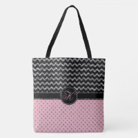 Monogram för sparre för glitter för rosa