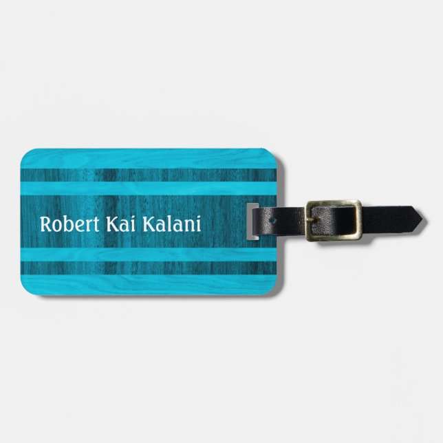 Monogram för surfingbräda Waikokos för hawaiansk Bagagebricka (Horisontell Framsida)