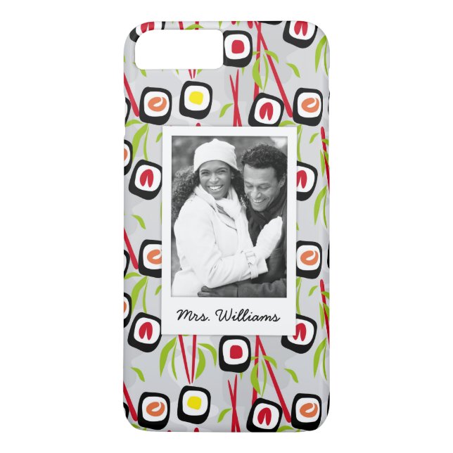 Monogram för Sushidesignmönster | Case-Mate iPhone Skal (Baksida)