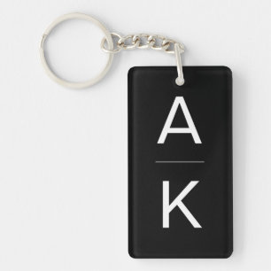Monogram för svart och vit modern personlig