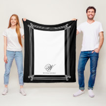 Monogram för svartvit Elegant med minimal Anpassni