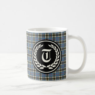 Monogram för Tartan för klänning för klanThomp Kaffemugg