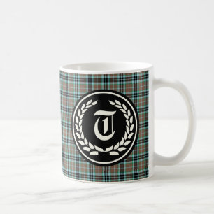 Monogram för Tartan för klanThompson jakt Kaffemugg