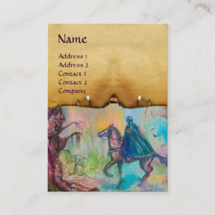 MONOGRAM FÖR TEMPTATION/MÖRK-KUNSKAPSPARCHMENT VISITKORT