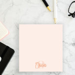 Monogram för Trendig för  Rosa för coola, monokrom Anteckningsblock<br><div class="desc">Öka din anteckningsupplevelse med vår Coola Monokrome Rosa Trendig Script Monogram Post-it Notes - perfektens blandning av stil och funktioner. De här personligerna är designade för att göra dina dagliga uppgifter mer sofistikerade. Trendigets skriptmonogram, i kombination med elegantens skript namnteckning teckensnittet typsnitt, skapar chic och snyggt. Oavsett om du är...</div>