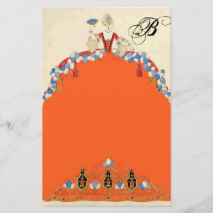 MONOGRAM FÖR UTFORMNING AV KOSTUME FÖR dam ORANGE Brevpapper