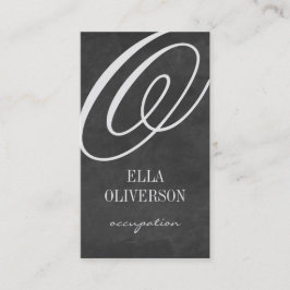 Monogram för visitkortsmall för kalkkort visitkort