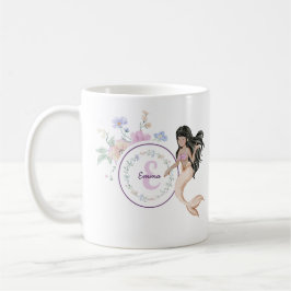 Monogram för visuella Sjöjungfruar Kaffemugg