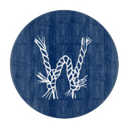 Monogram för vit anpassningsbar i havsgående snurr