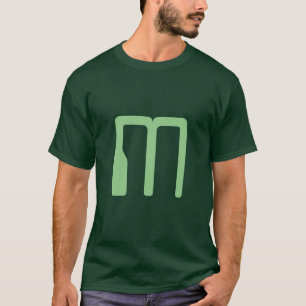Monogram Forest Grönt Lägg till ditt namn från bör T Shirt