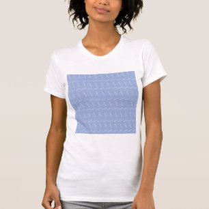 Monogram första Brev A, blå T Shirt