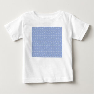 Monogram första Brev A, blå T Shirt