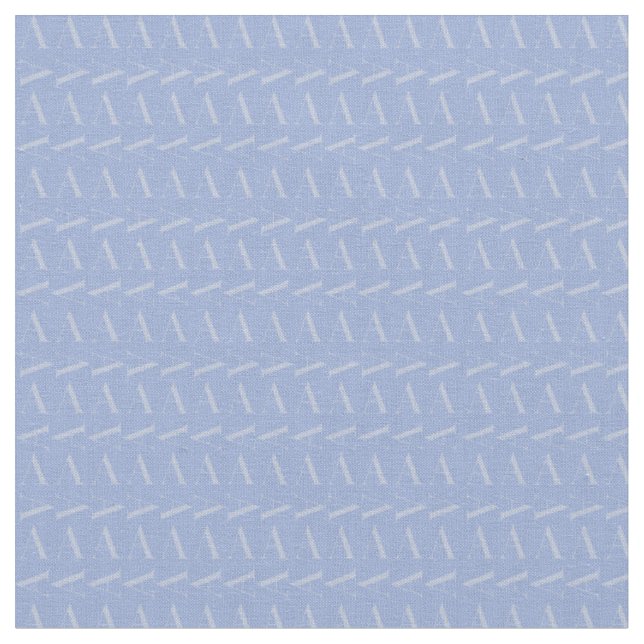 Monogram första Brev A, blå Tyg (Närbild)