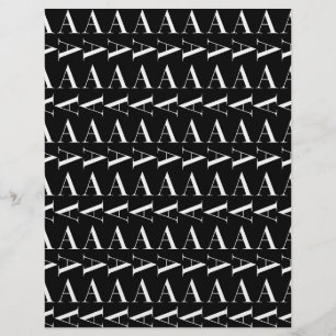 Monogram första Brev A, välj bakgrund Färg