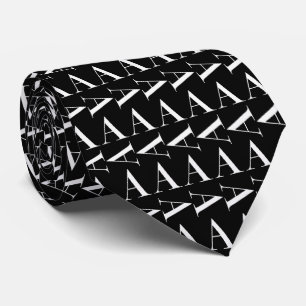 Monogram första Brev A, välj bakgrund Färg Slips