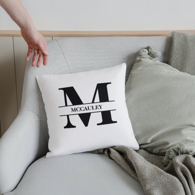 Monogram första efternamn Personligen Bröllop Kudde (Skapare uppladdad)