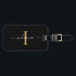 Monogram första skript Namn Returadress Black Bagagebricka<br><div class="desc">Skapa helt och hållet den egna anpassningsbar- och personligen Monogram Initial Script Namn Returadress Black Luggage Tag genom att klicka på knappen "Anpassa" ovan. Med användan "Anpassa" kan du ändra ordning på och formatera stil och textplacering. Kan lätt användas för andra speciella händelser som årsdagar, babydusch, födelsedagsfest, nyfödd bebis, värdgåvor...</div>