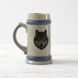Monogram Första Vargen Beer Stein Gift Mugg