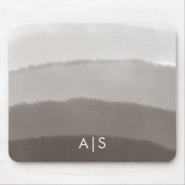 Monogram första vattenfärgen Davy Grått Ombre Musmatta