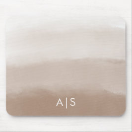 Monogram första vattenfärgen Mushroom Brown Ombre Musmatta