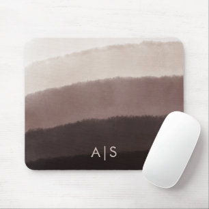 Monogram första vattenfärgen Walnut Brown Ombre Musmatta
