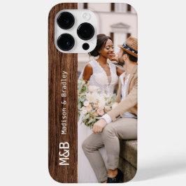 Monogram Foto par Wood Personlig Namn