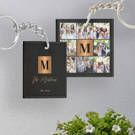 Monogram fotokollage familj