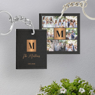 Monogram fotokollage-familj