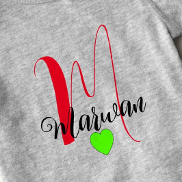 Monogram Front & Back Design - Unik Namn T Shirt