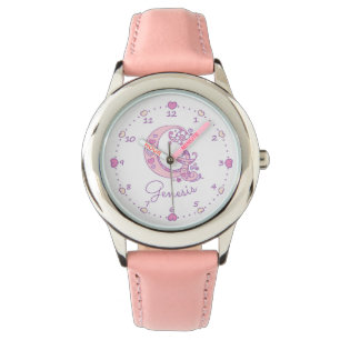 Monogram G-flickor doodle brev art Genesis Armbandsur