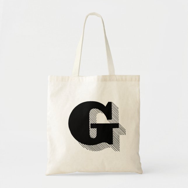 Monogram "G" Tote Bag Tygkasse (Framsidan)
