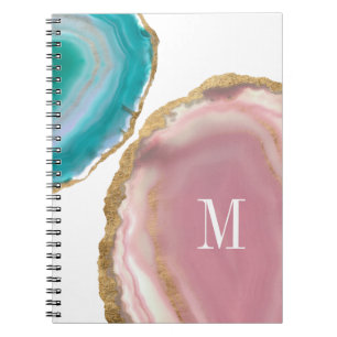 Monogram Gem Stones I Anteckningsbok