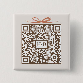 Monogram Gift & Bow QR-kod | Registry Cash Fund Knapp