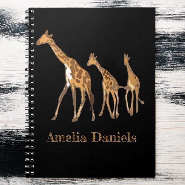 Monogram Giraffe Anteckningsbok (Skapare uppladdad)