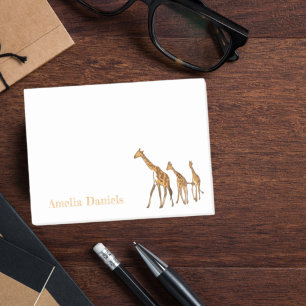 Monogram Giraffe Post-it Block