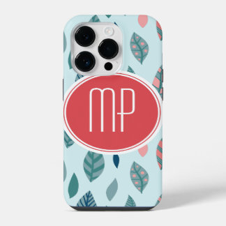 Monogram Girly Whimsical Löv Mönster
