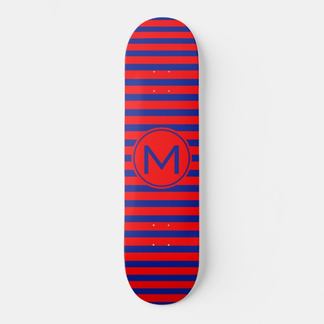Monogram GL-randig RB Mini Skateboard Bräda 18,5 Cm (Framsida)